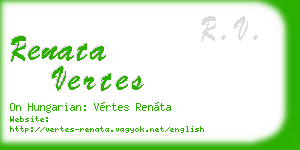 renata vertes business card