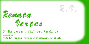 renata vertes business card